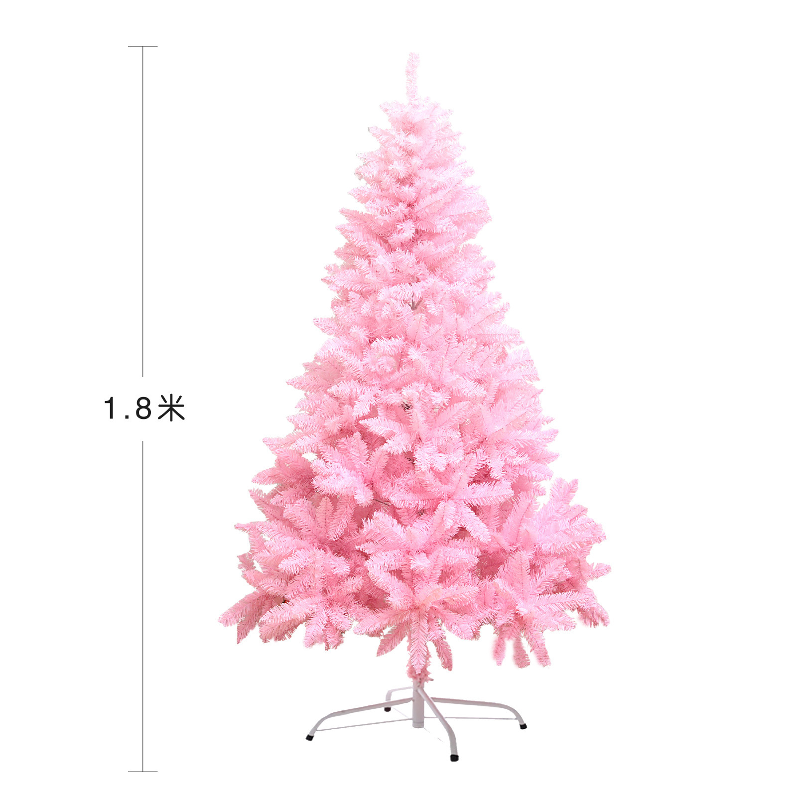 Árbol de Navidad rosa de 1,8 metros [680T]