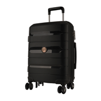 Set Koper Perjalanan PP 3 Buah Baru dari Pabrik, Roda 4*360 Derajat, Trolley Aluminium, untuk Unisex