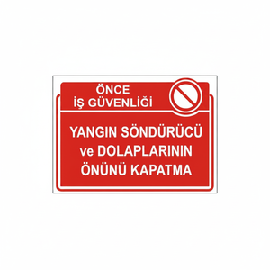 PVC Fire Extinguisher and Cabinet Entrance Closure Sign Type <b>Vinyl</b> Sticker - Product Image 2