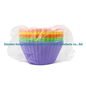 Set of 7cm <b>Silicone</b> Muffin & Cake Cups 6/12/24/32-Piece Oven Safe <b>Baking</b> Set - Product Image 6