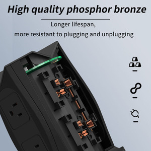 8 cách 4 USB <span class=keywords><strong>Power</strong></span> Strip Surge bảo vệ chúng tôi tiêu chuẩn cắm đa mở rộng ổ cắm Outlet markdown bán - Product Image 3