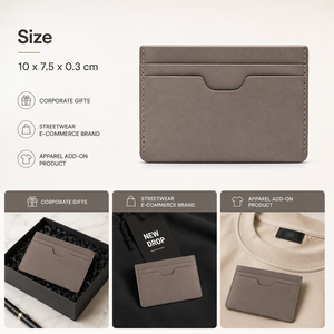 <span class=keywords><strong>Porte</strong></span>-cartes de poche pour hommes avec option RFID, finition des bords peints, organisateur de cartes minimaliste et fin, personnalisable, faible MOQ - Product Image 3