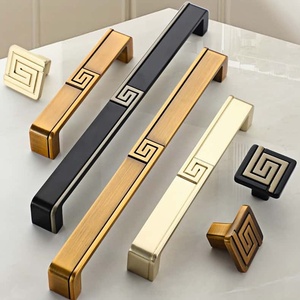 New Chinese Style Antique <strong>Door</strong> <strong>Knobs</strong> Zinc Alloy Black Brass Copper Color Handles <strong>Bedroom</strong> Bathroom Kitchen Dresser Drawer - Product Image 4