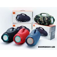 BOOMSBOX4 60W Haut-parleur intelligent portable haute puissance avec lumière LED, subwoofer portable pour extérieur, basses puissantes, lecteur audio pour la maison et la voiture