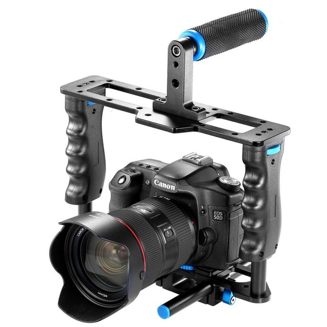 Aluminum Alloy Film Movie Making Camera Video Cage for DSLR Cameras Such As 5D Mark II III 700D 650D 600D