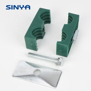 Thép Không Gỉ Đôi Ống Kẹp Màu Xanh Lá Cây Bạc Đường Sắt Nut Đường Sắt Gắn Kẹp Thép Không Gỉ Din Đường Sắt Kênh - Product Image 6