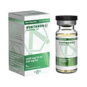 Supply sterile glass bottle 10ml vial box with labels for testosterona depo steroid or sustano 250 Oil Liquid