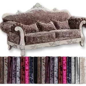 Zhejiang Fabricage Sinovel Ice Crush Fluwelen Bekleding Stof Gedrukt Voor Sofa Beed Frame Decoratie