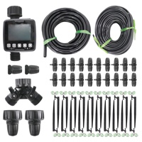 Programmateur d'arrosage automatique DaringFish à double sortie, contrôleur d'arrosage avec capteur de pluie IPX5, 6 programmes, jardin, agriculture