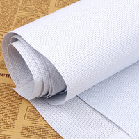 Tissu de broderie en coton et polyester Aida fait main, 11-14 fils, tissé en dobby, teint en fil, absorbant l'humidité, industrie