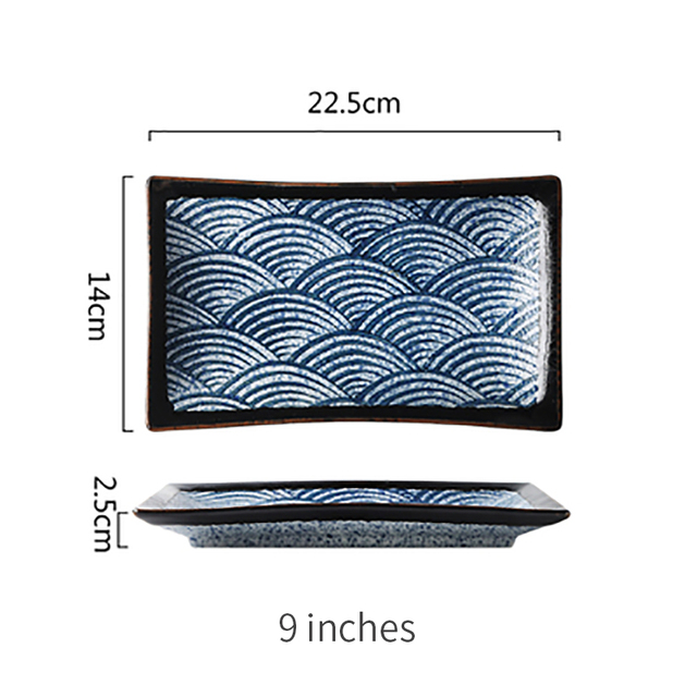 9 inch rectangle plate