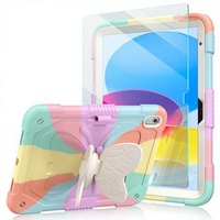 Coque de protection pliable en silicone avec support multi-angles pour iPad 9e/8e/7e génération 10,2 pouces – Vente en gros