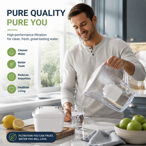 Cartucho de Filtro de Agua Universal para el Hogar, Repuesto para Jarra de Agua Potable, Sistema Purificador de Carbón Activado - Product Image 1