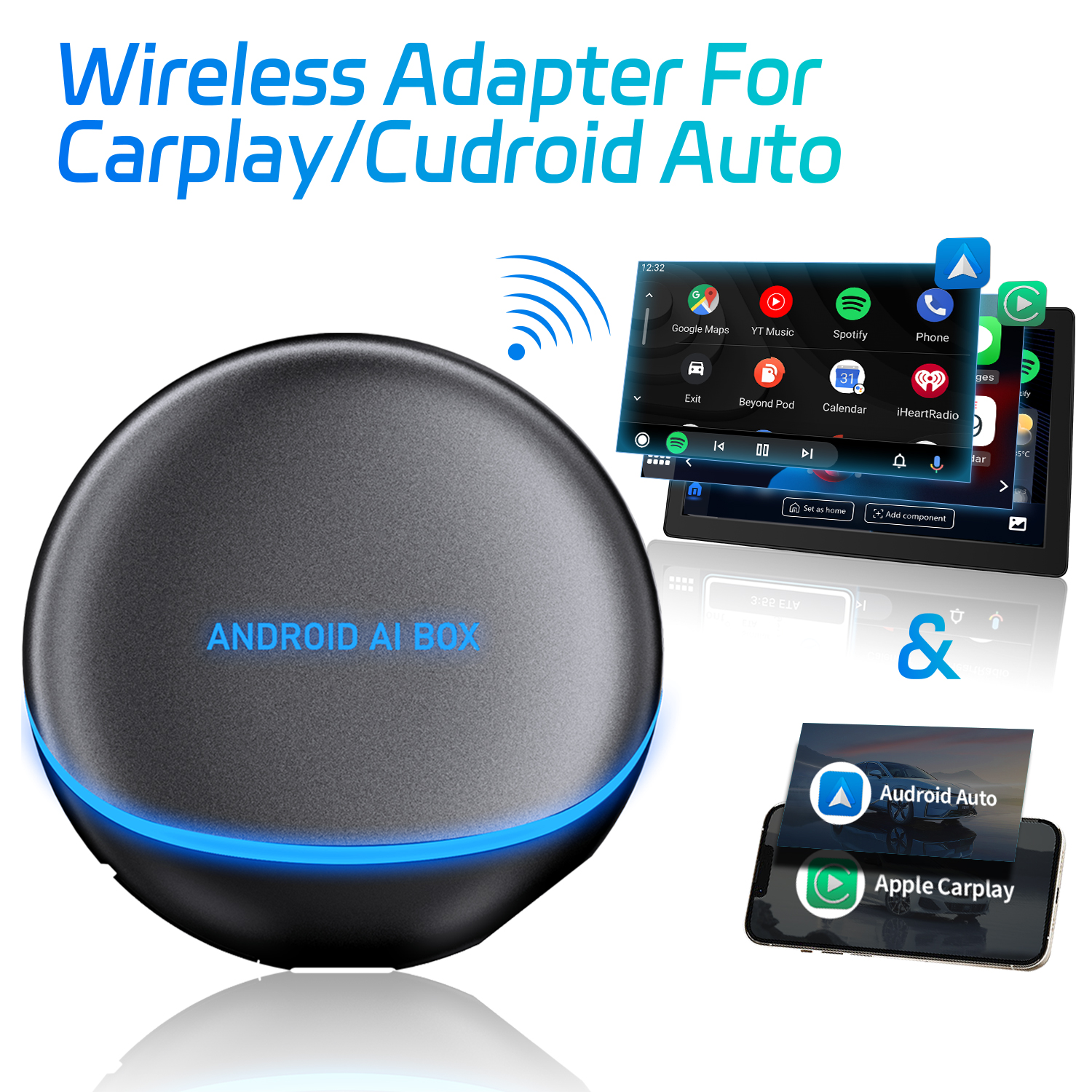 Android Car Adapter OttoAiboxP3 新品未使用 OttoAibox P3 CarPlay AI Box