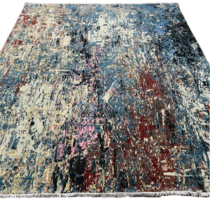 Alfombra de Lana y Seda Abstracta de Alta Calidad, Tejida a Mano, Precio Directo de Fábrica, para Sala de Estar, Dormitorio, Invitados, Ejercicio, Camping - Product Image 4