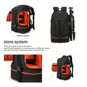 Sac à dos pour appareil photo léger et portable personnalisé, imperméable, avec un grand compartiment pour ordinateur portable de 15,6 pouces - Product Image 4