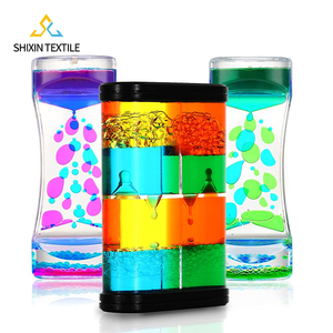 Thérapie des besoins spéciaux sensoriels Montessori Fidget <span class=keywords><strong>sablier</strong></span> minuterie à bulles liquide pour les enfants autistes - Product Image 1