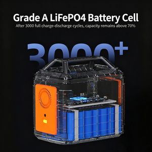 Station d'alimentation portable SHENHAUR pour le camping en plein air, batterie LiFePO4, 200W 300W 400W 500W, certifiée professionnelle, énergie solaire - Product Image 4