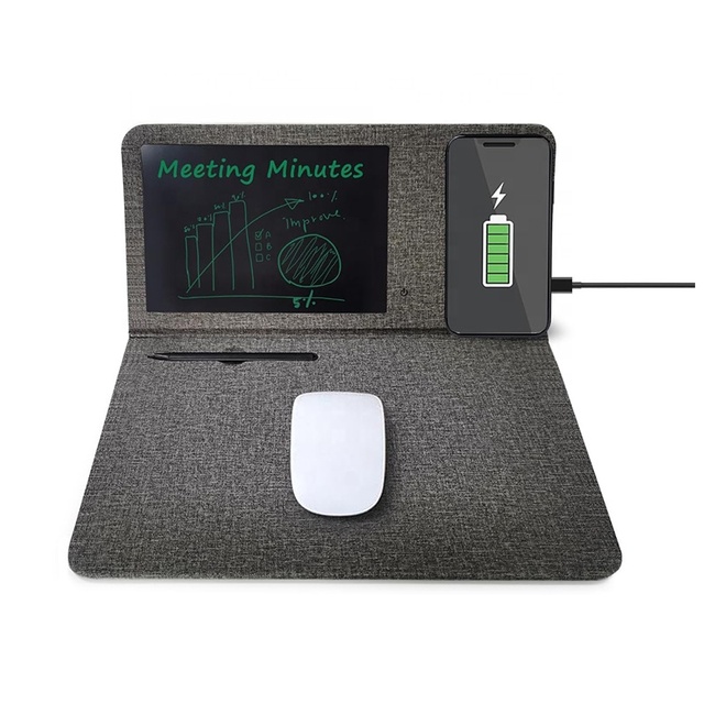 RGB Sublimation Desk Mat Wireless Charge Mouse Pad Custom Mouse Pad Wireless Charging Leather Mouse Pad Wrist Cartoon for Office