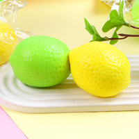 Jouet créatif liquide thermochromique en forme de citron, jouet souple en TPR qui change de couleur, balle anti-stress à presser, jouet sensoriel pour enfants