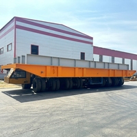 Remorque plateforme hydraulique automotrice robuste pour le transfert de blocs de construction navale