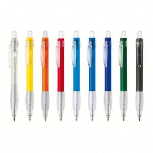 1.0Mm Transparent Bar White Sleeve Push-Button Ballpoint Gift Giveaway Promotional Advertising <b>Pen</b> - Product Image 1