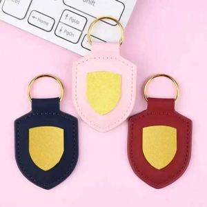 Wholesale <b>Leather</b> Shield-shaped Car <b>Keychains</b> with Customizable Logos and Metal <b>Keychains</b> for Promotional Gifts - Product Image 3