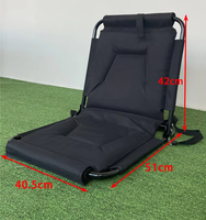 Chaise pliante portable en métal pour tribune de stade IKW avec dossier de soutien – Design moderne, couleur et logo personnalisables pour les événements sportifs scolaires en extérieur