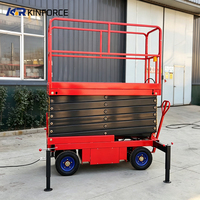 Plateforme de travail aérien mobile à ciseaux à structure robuste, machinerie de levage hydraulique pour la réparation des façades de bâtiments et la rénovation communautaire