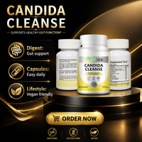 Capsules Détox Candida Cleanse 60 unités Complément Alimentaire Herbal Marque Privée OEM ODM Formule Personnalisée Vente en Gros Usine