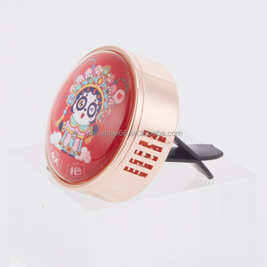 Custom Zinc Alloy Round <strong>Car</strong> Perfume <strong>Diffuser</strong> Vent Clip Fragrance <strong>Holder</strong> Metal Perfume Clip - Product Image 1
