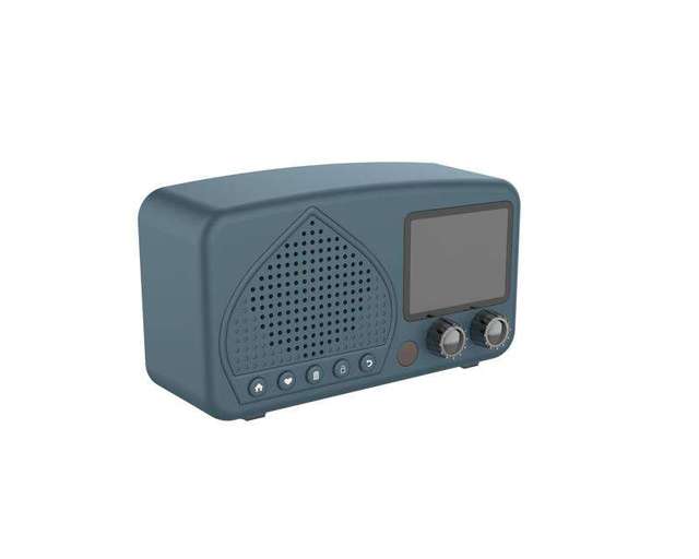 Retro Style Digital Internet Radio with FM Function Rechargeable Battery Smart Speaker for Home Use