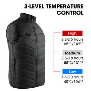 Gilet chauffant en coton léger pour hommes avec fermeture à glissière capuche <span class=keywords><strong>rétractable</strong></span> coupe-vent tissu de toile imperméable extérieur hiver - Product Image 4