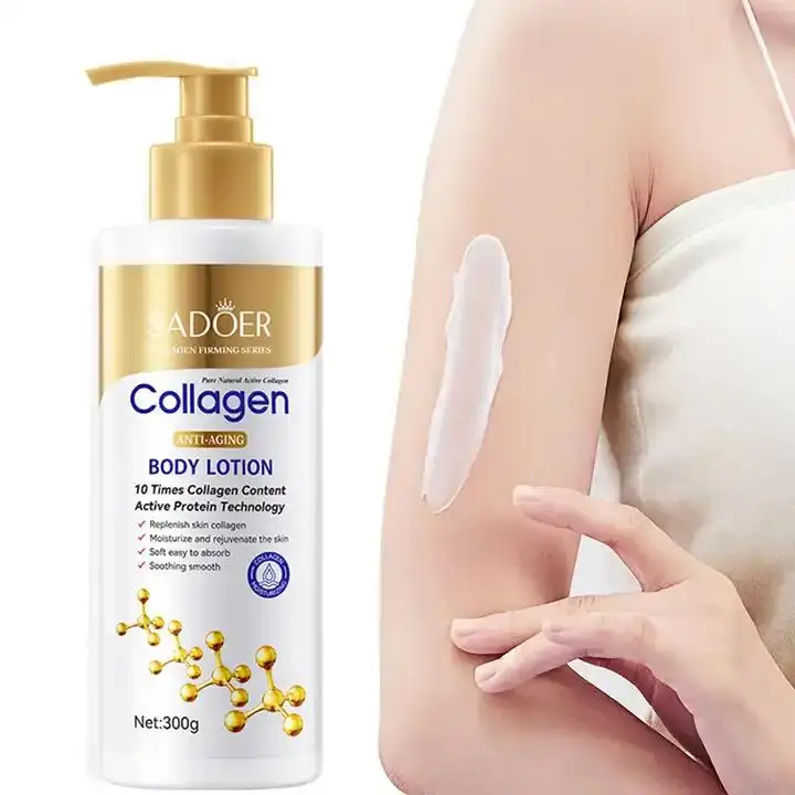 OEM ODM SADOER Private Label Korean Skin Care Cream Anti aging Collagen Body Lotion