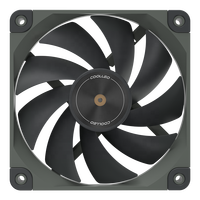 N25-G12L COOLLEO-Ventilateur de refroidissement d'ordinateur à LED gris de 120mm, refroidisseur de CPU ultra-silencieux pour boîtier de PC de jeu, refroidissement par eau avec radiateur