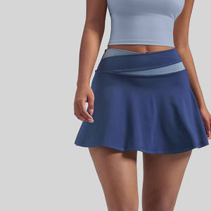 <span class=keywords><strong>Jupe</strong></span> courte pour femmes, vente en gros, taille haute, course à pied, tendance, combinaison confortable, séchage rapide, respirante, anti-exposition - Product Image 2