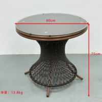 Meubles de jardin français durables, chaises de café, ensemble de tables de bistrot, élégant, pour usage extérieur, résistant aux intempéries