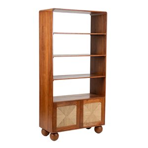 Étagère à livres en bois design moderne pour bureau, bibliothèque, meuble de rangement élégant en bois massif pour la maison, le bureau ou la salle d'étude - Product Image 6