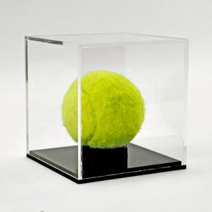 <span class=keywords><strong>Vitrine</strong></span> de présentation de balles de tennis de sport en acrylique avec base en plastique et couvercle transparent - Product Image 2