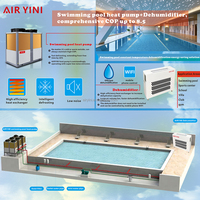 Anti-corrosion En Acier Inoxydable Onduleur Piscine Pompe À Chaleur Déshumidificateur Air-Eau Piscines Chauffage Refroidissement Déshumidification