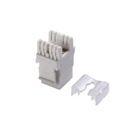 CAT6 180 °   Módulo de Red RJ45 Keystone Jack, Conector LAN UTP con Carcasa de Material PC para Sistema de Cableado de Datos