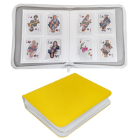 Classeur de cartes de jeu en cuir PU avec logo personnalisé, 4 pochettes, étanche, album pour cartes à collectionner, classeur pour photocartes Toploader