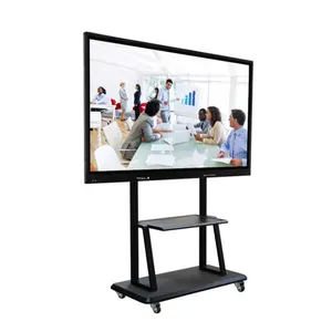 65 75 86 Inch Multi Touch Screen All In 1 Pc Interactive Flat Panel For Education Android USB OEM Status School Series