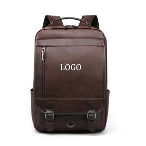 Sac à dos pour ordinateur portable de grande capacité, imperméable, en cuir PU, design tendance, sac à dos de luxe pour étudiants - Product Image 1