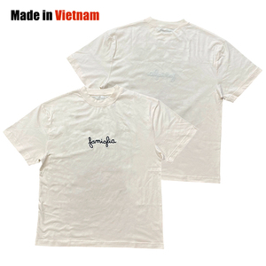 T-shirts blancs simples personnalisés à manches courtes avec logo brodé en polyester respirant, coupe ample et décontractée - Product Image 1