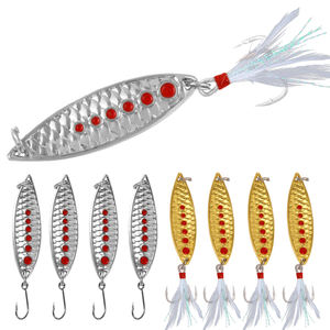 Listo para enviar 5g/7g/10g/15g/20g Patrón de escamas de pescado en forma de pez pesca spinner de metal hundimiento para lucio <span class=keywords><strong>trucha</strong></span> atrapar peces grandes - Product Image 1
