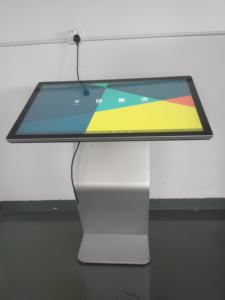 55 inç Android dokunmatik ekran Lcd dijital Poduim K tarzı standı bilgi reklamlar Video zemin ayakta Totem - Product Image 6