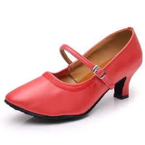 Zapatos de baile <span class=keywords><strong>flamenco</strong></span> PU señoras zapatos de baile moderno negro al por mayor - Product Image 1