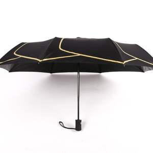 High Quality Fully <strong>Automatic</strong> <strong>Open</strong> &amp; Fold UV Protected Travel Umbrella Windproof &amp; Waterproof Classic <strong>Flower</strong> Print Plastic Handle - Product Image 2