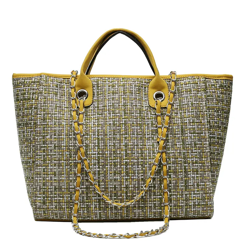 Fashion Trends Bags Ladies Designer Top handle Chain Strap Shoulder Bag Large Beach Travel Tote Bag